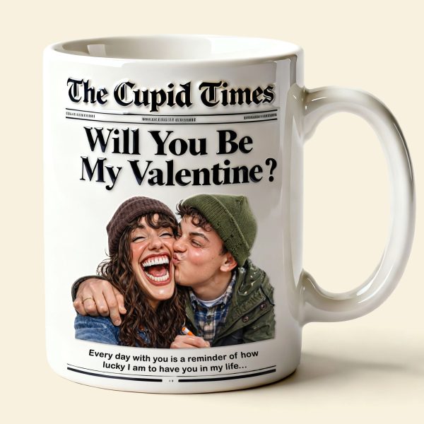 Newspaper Couple Will You Be My Valentine - Personalzied Ceramic Mug - Gift For Couples NL122 Newspaper Couple Will You Be My Valentine - Personalzied Ceramic Mug - Gift For Couples NL122