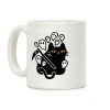 Nine Lives Reaper Cat Coffee Mug Nine Lives Reaper Cat Coffee Mug