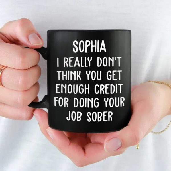No, I'm Really Serious - Coworker Personalized Custom Black Mug - Gift For Coworkers, Work Friends, Colleagues No, I'm Really Serious - Coworker Personalized Custom Black Mug - Gift For Coworkers, Work Friends, Colleagues