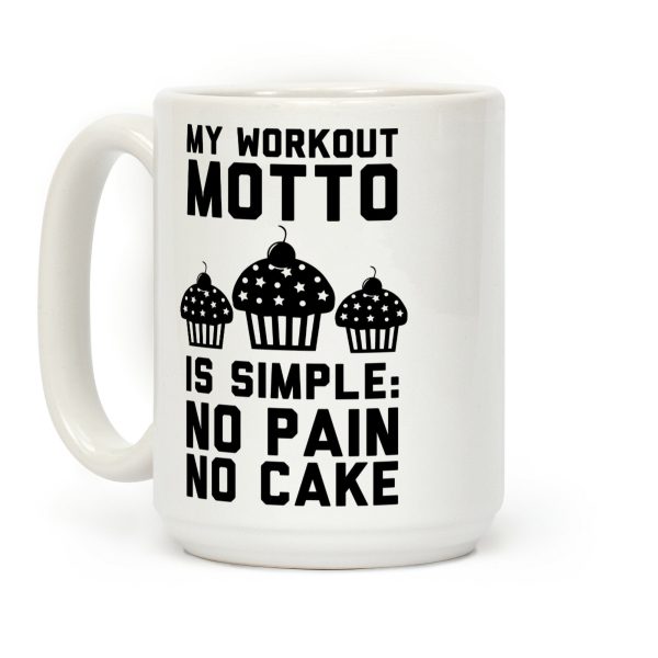 No Pain No Cake Coffee Mug