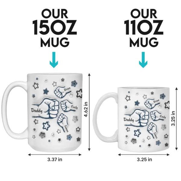 Nobody Else In The World Is Better Than My Dad - Family Personalized Custom 3D Inflated Effect Printed Mug - Father's Day, Gift For Dad, Grandpa Nobody Else In The World Is Better Than My Dad - Family Personalized Custom 3D Inflated Effect Printed Mug - Father's Day, Gift For Dad, Grandpa