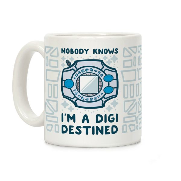 Nobody Knows I'm a Digidestined Coffee Mug Nobody Knows I'm a Digidestined Coffee Mug