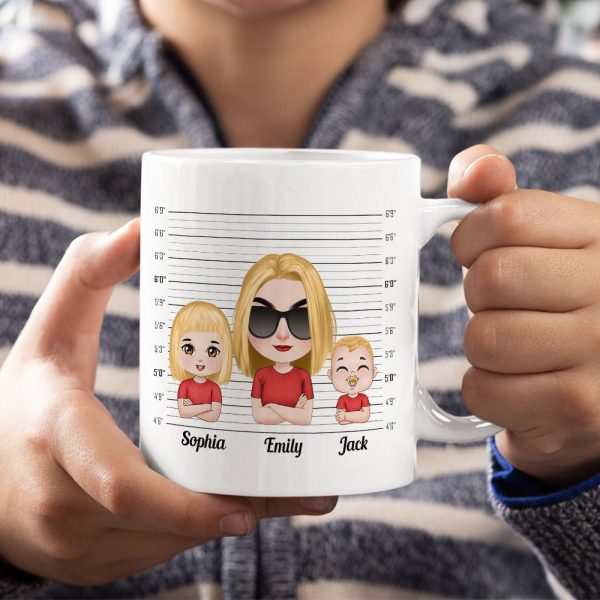 Nobody Test My Gangsta More Than, Gift For Mom, Personalized Mug, Mom And Kids Mug Nobody Test My Gangsta More Than, Gift For Mom, Personalized Mug, Mom And Kids Mug