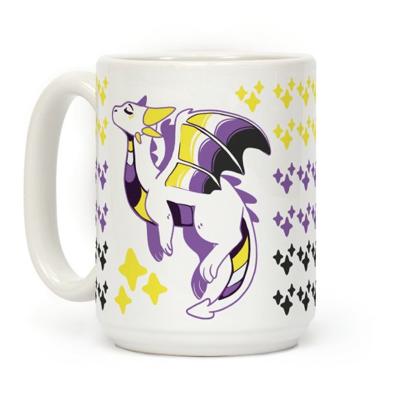 Non-Binary Pride Dragon Coffee Mug Non-Binary Pride Dragon Coffee Mug