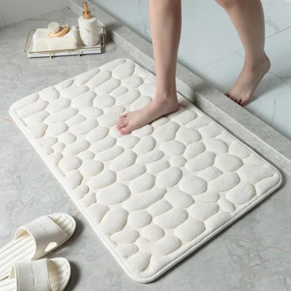 Non-Slip Embossed Bathroom Mat Non-Slip Embossed Bathroom Mat
