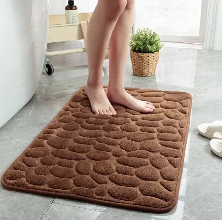 Non-Slip Embossed Bathroom Mat Non-Slip Embossed Bathroom Mat