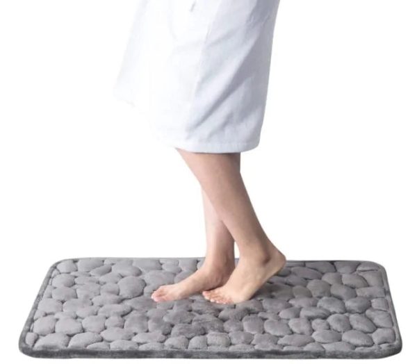 Non-Slip Embossed Bathroom Mat Non-Slip Embossed Bathroom Mat