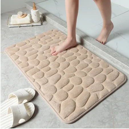 Non-Slip Embossed Bathroom Mat Non-Slip Embossed Bathroom Mat
