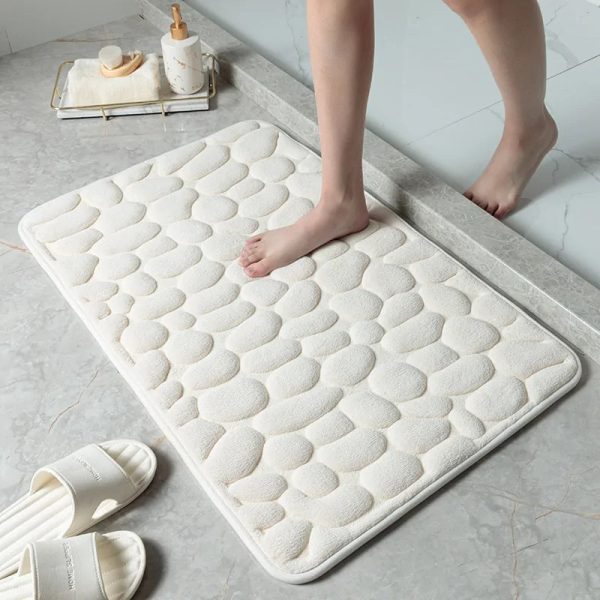 Non-Slip Embossed Bathroom Mat Non-Slip Embossed Bathroom Mat