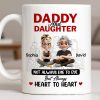 Not Always Eye To Eye But Always Heart To Heart, Cityscape - Personalized Custom Coffee Mug - DAD280_MG Not Always Eye To Eye But Always Heart To Heart, Cityscape - Personalized Custom Coffee Mug - DAD280_MG