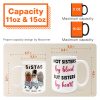 Not Sisters By Blood But Sisters By Heart - Personalized Mug - Sassy Girls