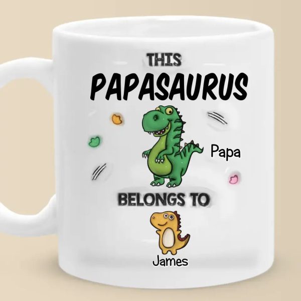 Nothing Can Describe My Love To You - Family Personalized Custom 3D Inflated Effect Printed Mug - Father's Day, Gift For Dad, Grandpa Nothing Can Describe My Love To You - Family Personalized Custom 3D Inflated Effect Printed Mug - Father's Day, Gift For Dad, Grandpa