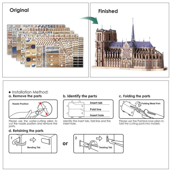 Notre Dame Cathedral Paris DIY Model Building Kits Notre Dame Cathedral Paris DIY Model Building Kits