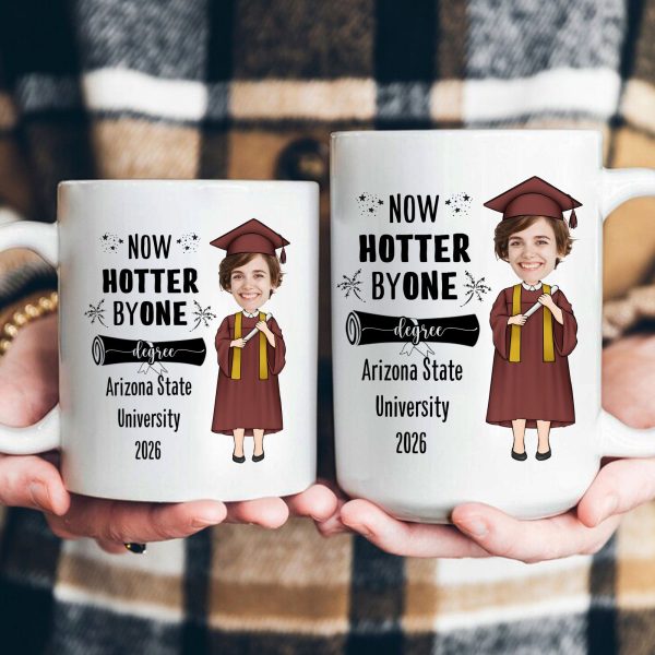 Now Hotter By One Degree - Personalized Photo Mug Now Hotter By One Degree - Personalized Photo Mug