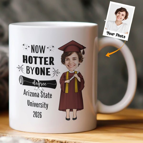 Now Hotter By One Degree - Personalized Photo Mug Now Hotter By One Degree - Personalized Photo Mug
