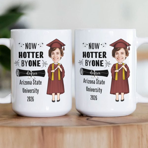 Now Hotter By One Degree - Personalized Photo Mug Now Hotter By One Degree - Personalized Photo Mug