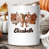 Nurse Coquette Autumn Personalized Mug, Cozy Fall Pumpkins Gift with Custom Name Nurse Coquette Autumn Personalized Mug, Cozy Fall Pumpkins Gift with Custom Name
