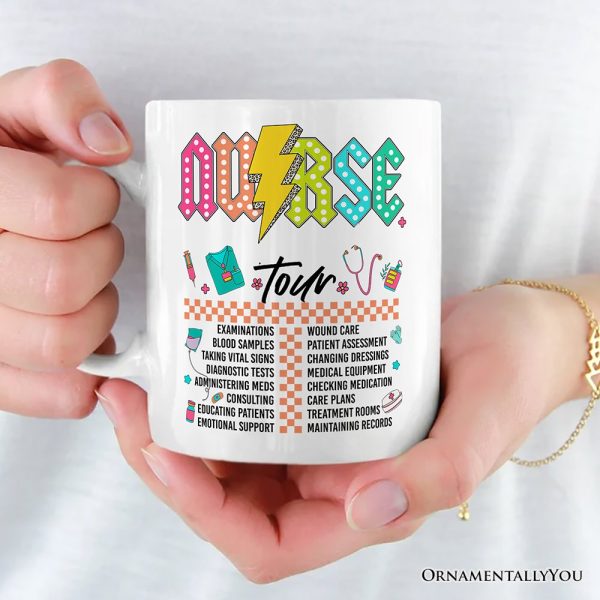 Nurse Life Tour Personalized Mug, Medical Worker Custom Gift with Name Nurse Life Tour Personalized Mug, Medical Worker Custom Gift with Name