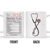 Nurse, Stethoscope and Heartbeat - Personalized Custom Coffee Mug - NUR016_MG Nurse, Stethoscope and Heartbeat - Personalized Custom Coffee Mug - NUR016_MG