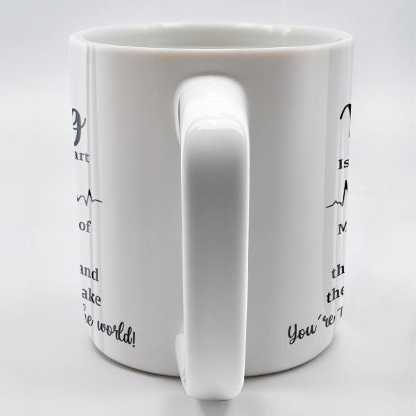 Nursing Is A Work Of Heart, Nurse Cap And Heart Rate Line - Personalized Custom Coffee Mug - DOC033_MG Nursing Is A Work Of Heart, Nurse Cap And Heart Rate Line - Personalized Custom Coffee Mug - DOC033_MG