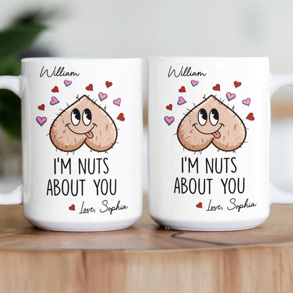Nuts About You Gift For Couple Gift For Him - Personalized Mug Nuts About You Gift For Couple Gift For Him - Personalized Mug