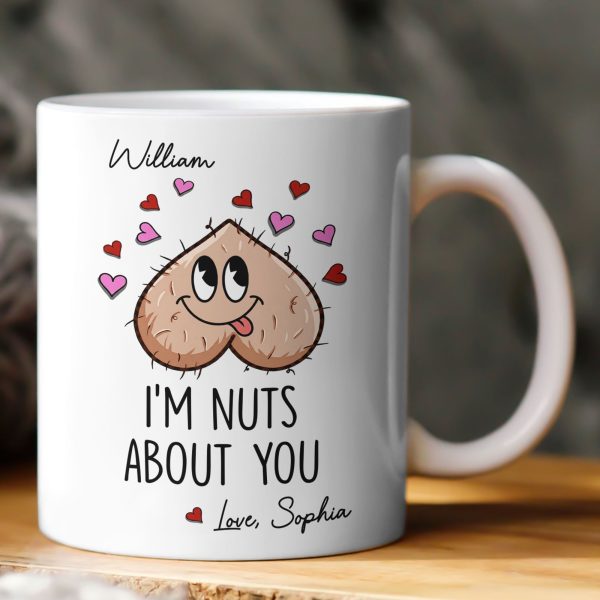 Nuts About You Gift For Couple Gift For Him - Personalized Mug Nuts About You Gift For Couple Gift For Him - Personalized Mug