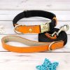 Nylon ID Dog Collar with Leash Nylon ID Dog Collar with Leash