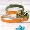 Nylon ID Dog Collar with Leash Nylon ID Dog Collar with Leash