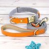 Nylon ID Dog Collar with Leash Nylon ID Dog Collar with Leash