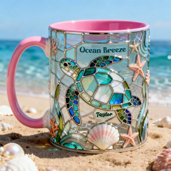 Ocean Breeze Turtle Coffee Accent Mug - Personalized Gift For Turtle Lovers 03HYLU210126 Ocean Breeze Turtle Coffee Accent Mug - Personalized Gift For Turtle Lovers 03HYLU210126