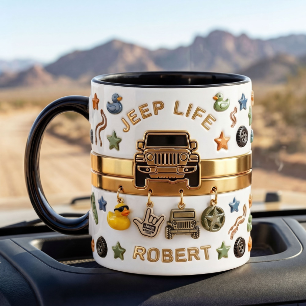 Off-Road Adventure - Personalized Accent Mug - Gift For Jeep Lovers NL122