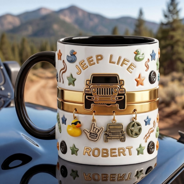 Off-Road Adventure - Personalized Accent Mug - Gift For Jeep Lovers NL122