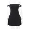 Off-Shoulder A-Line Mini Dress Off-Shoulder A-Line Mini Dress