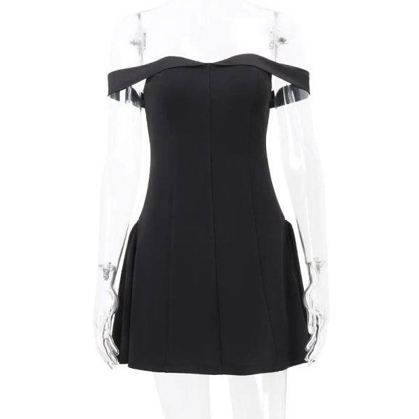 Off-Shoulder A-Line Mini Dress Off-Shoulder A-Line Mini Dress