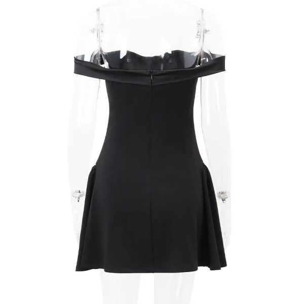 Off-Shoulder A-Line Mini Dress Off-Shoulder A-Line Mini Dress