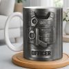 Officer, Badge, Handcuffs, And Gun - Personalized Custom Coffee Mug - OFC025_MG Officer, Badge, Handcuffs, And Gun - Personalized Custom Coffee Mug - OFC025_MG