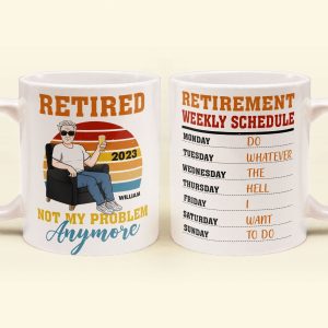 Officially Retired - Personalized Mug