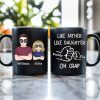 OH CRAP Fist-Bump Duo White Ceramic Mug, Custom Fist-Bump Cup, Creative Fathers Day Gift from Daughter OH CRAP Fist-Bump Duo White Ceramic Mug, Custom Fist-Bump Cup, Creative Fathers Day Gift from Daughter
