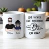 OH CRAP Fist-Bump Duo White Ceramic Mug, Custom Fist-Bump Cup, Creative Fathers Day Gift from Daughter OH CRAP Fist-Bump Duo White Ceramic Mug, Custom Fist-Bump Cup, Creative Fathers Day Gift from Daughter