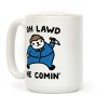 Oh Lawd He Comin' Masked Killer Parody Coffee Mug Oh Lawd He Comin' Masked Killer Parody Coffee Mug