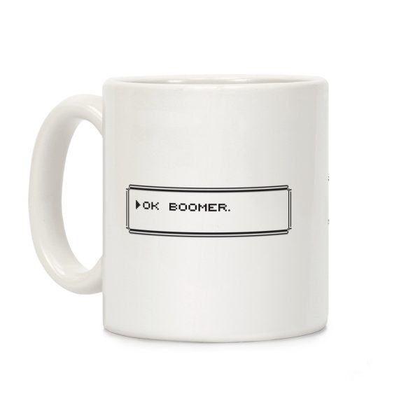 Ok Boomer (Pixel Dialogue Box) Coffee Mug Ok Boomer (Pixel Dialogue Box) Coffee Mug