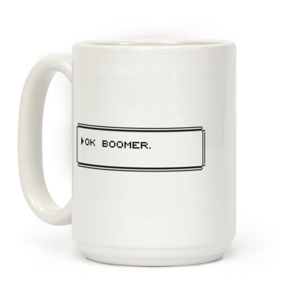 Ok Boomer (Pixel Dialogue Box) Coffee Mug Ok Boomer (Pixel Dialogue Box) Coffee Mug