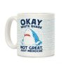 Okay White Shark Coffee Mug Okay White Shark Coffee Mug