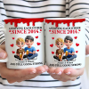 Old Couple Annoying Each Other 3D Effect - Personalized White Edge-to-Edge Mug Old Couple Annoying Each Other 3D Effect - Personalized White Edge-to-Edge Mug