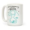 Omg Ur Sending Me Alien Coffee Mug Omg Ur Sending Me Alien Coffee Mug