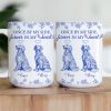 Once By My Side, Forever In My Heart Dog Memorial Toile De Jouy - Personalized Mug