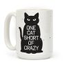 One Cat Short of Crazy Coffee Mug One Cat Short of Crazy Coffee Mug