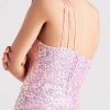 One-Shoulder Sequin High Side Slit A-line Formal Dress One-Shoulder Sequin High Side Slit A-line Formal Dress