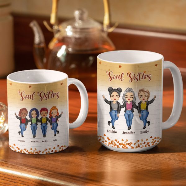 Only True Friends Will Leave Footprints In Your Heart - Gift For BFF Besties - Personalized Custom White Edge-to-Edge Mug Only True Friends Will Leave Footprints In Your Heart - Gift For BFF Besties - Personalized Custom White Edge-to-Edge Mug