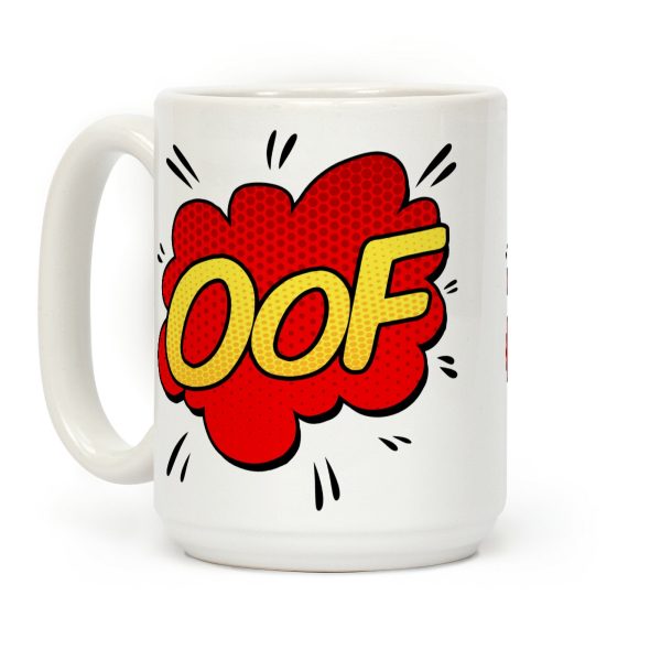 OOF Comic Sound Effect Coffee Mug OOF Comic Sound Effect Coffee Mug